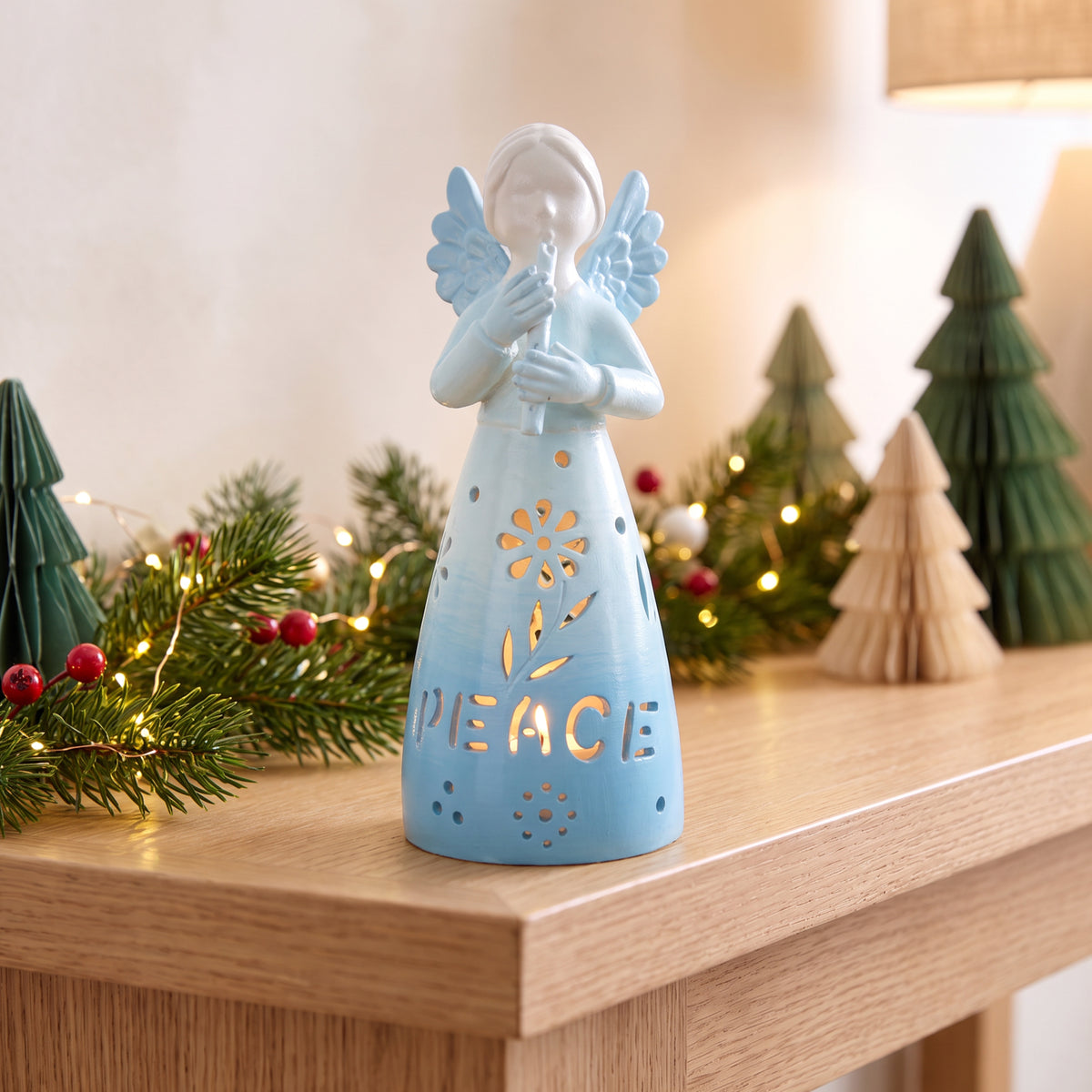 Angel of Peace - Ceramic Luminary