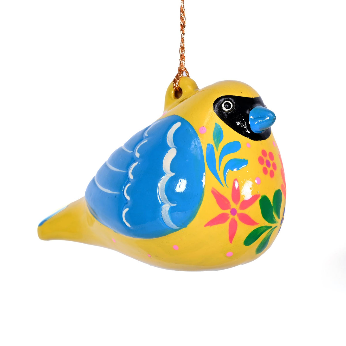 Blue-Winged Warbler - Confetti Ceramic Ornament