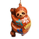 Sloth - Confetti Ceramic Ornament