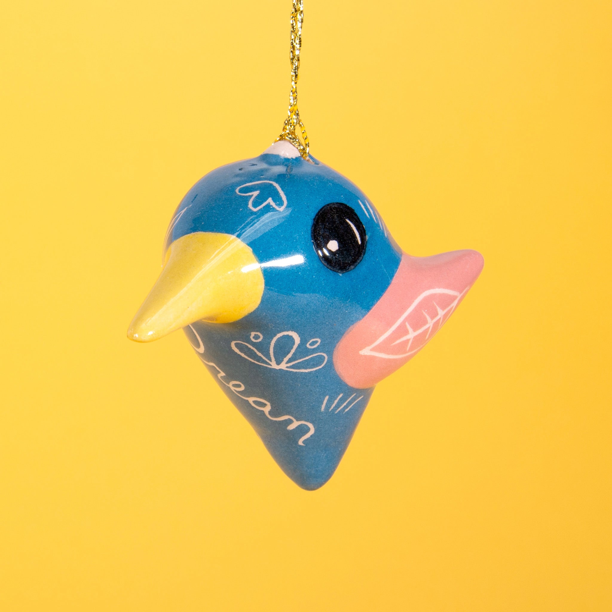 Charming Hummingbird - Glazed Ornament