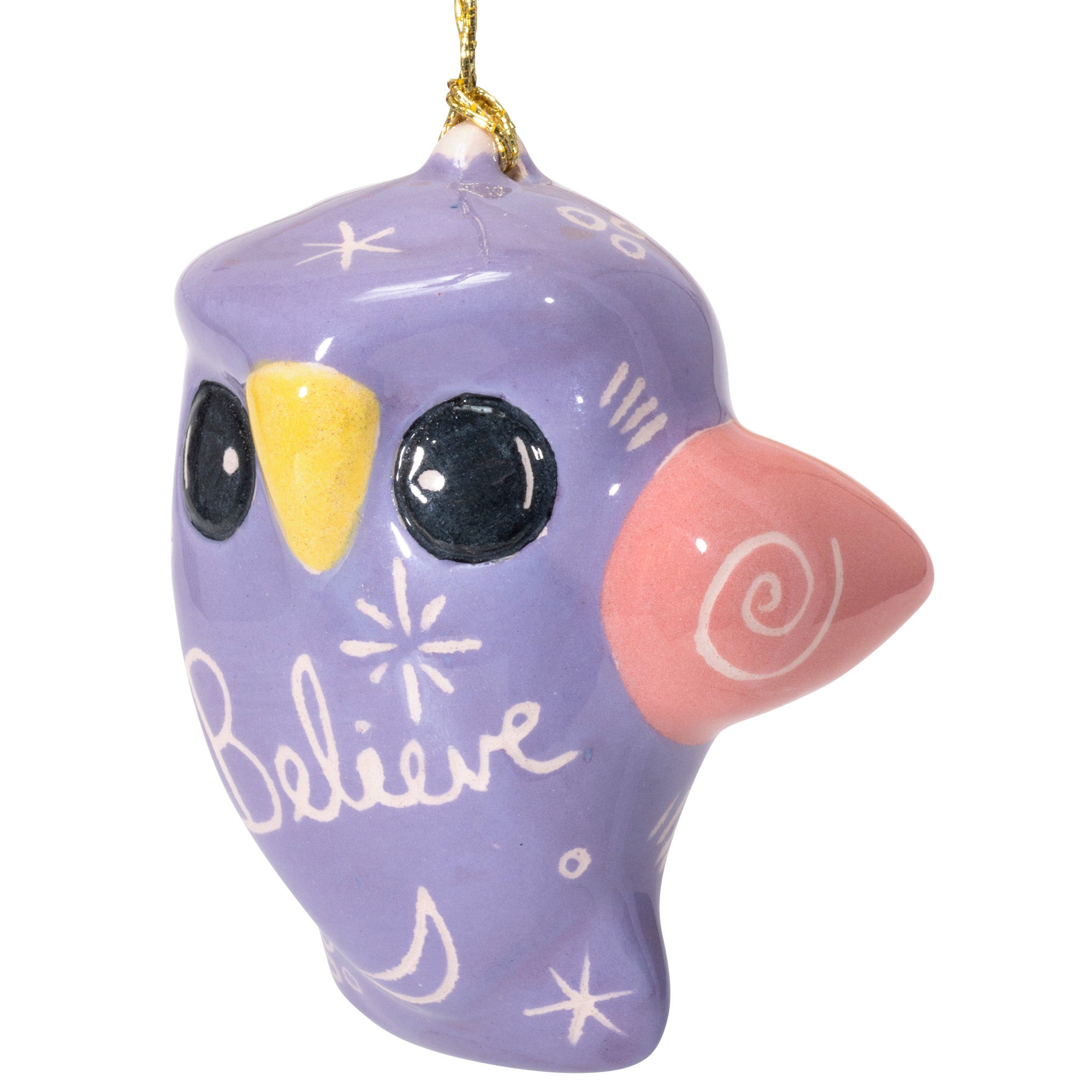 Charming Owl - Glazed Ornament