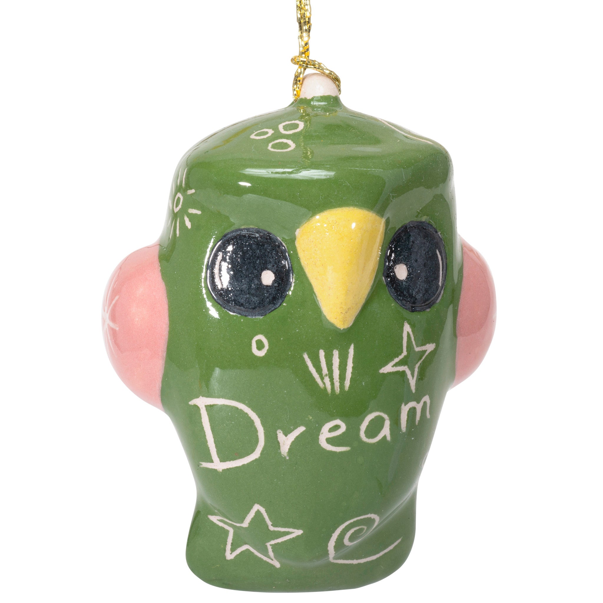 Charming Owl - Glazed Ornament