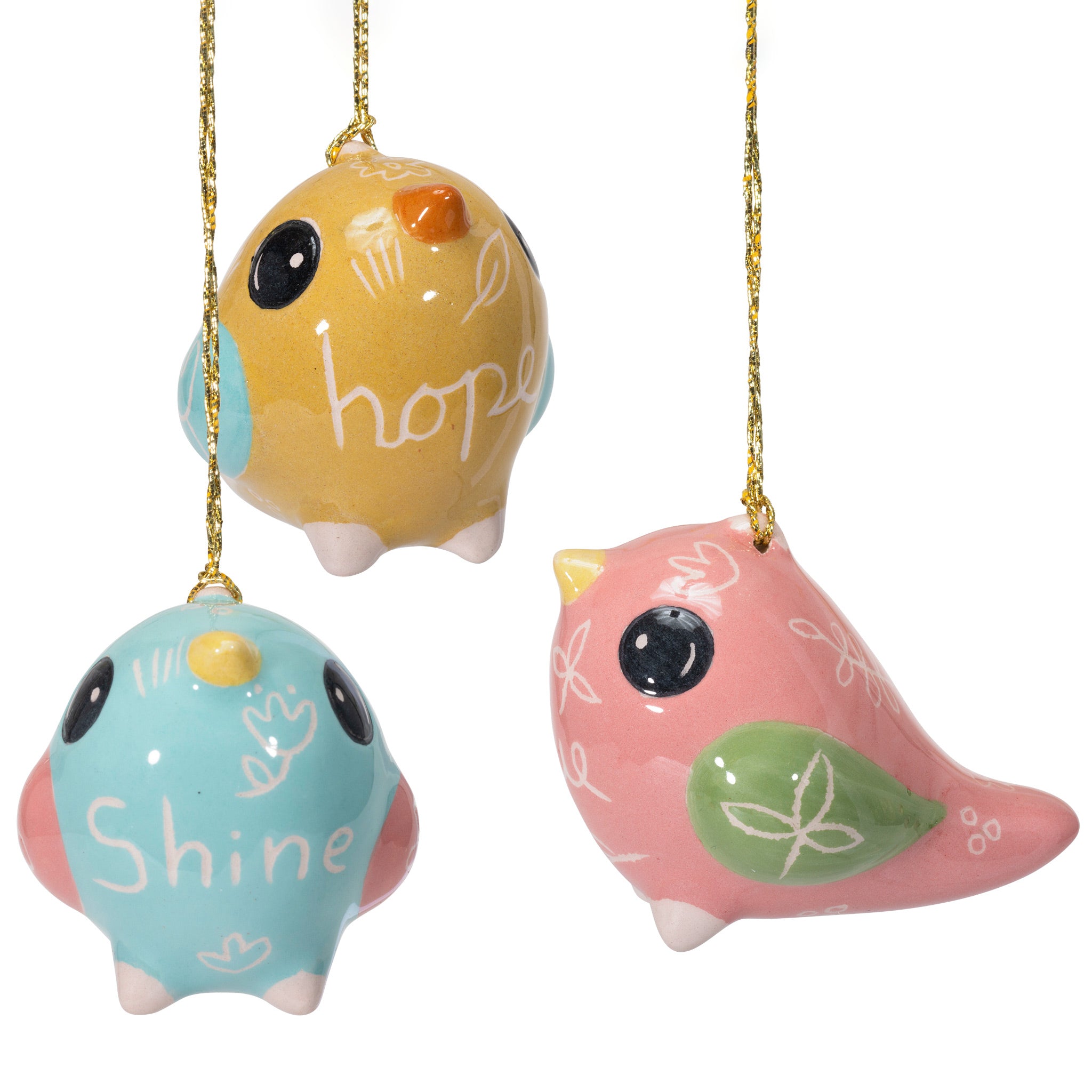 Charming Bird - Glazed Ornament