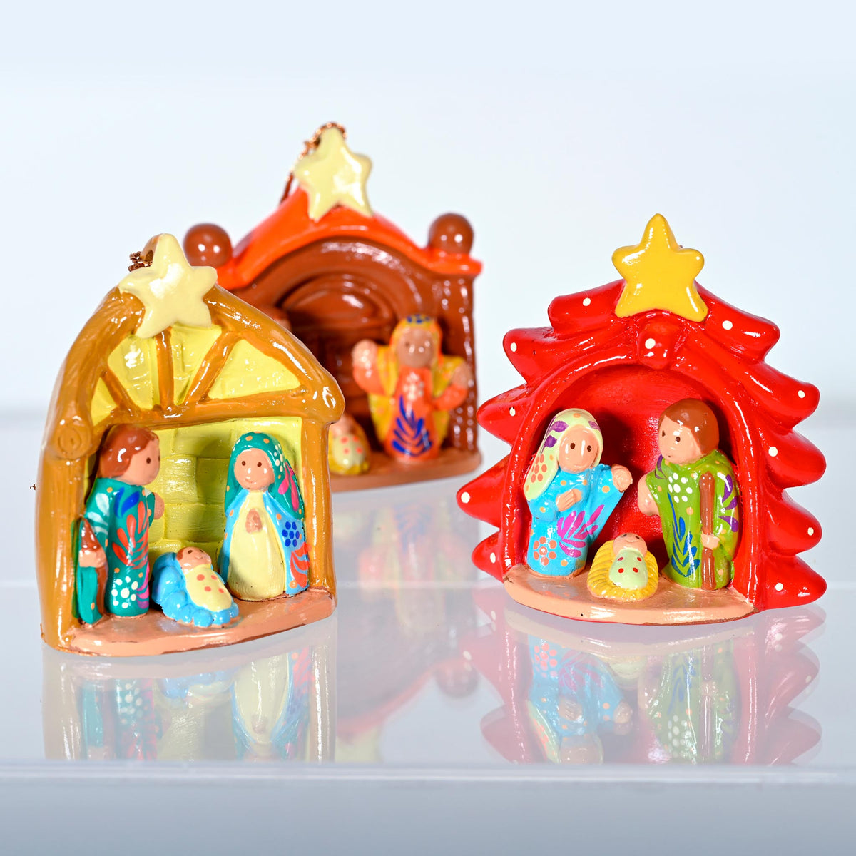 Nativity Ceramic Ornament Assorted