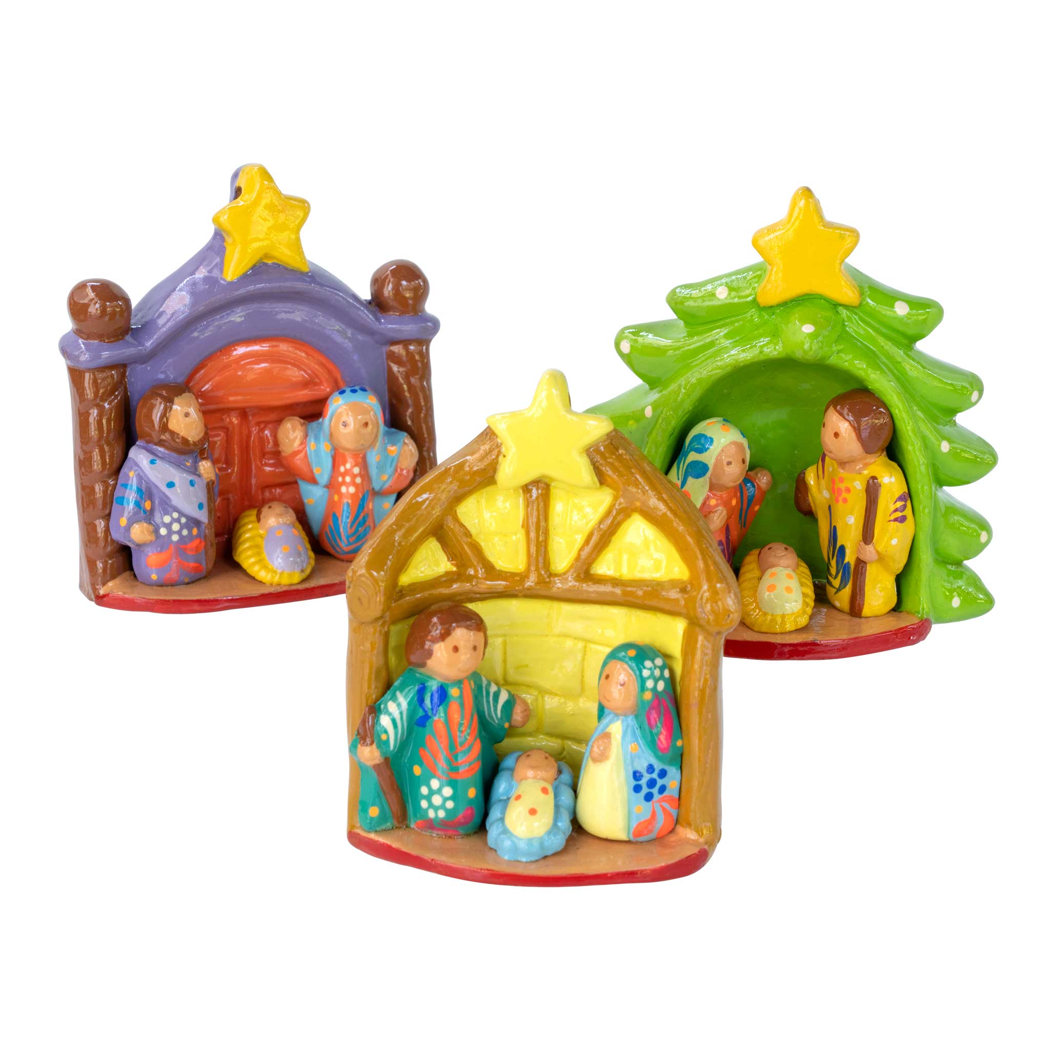 Nativity Ceramic Ornament Assorted