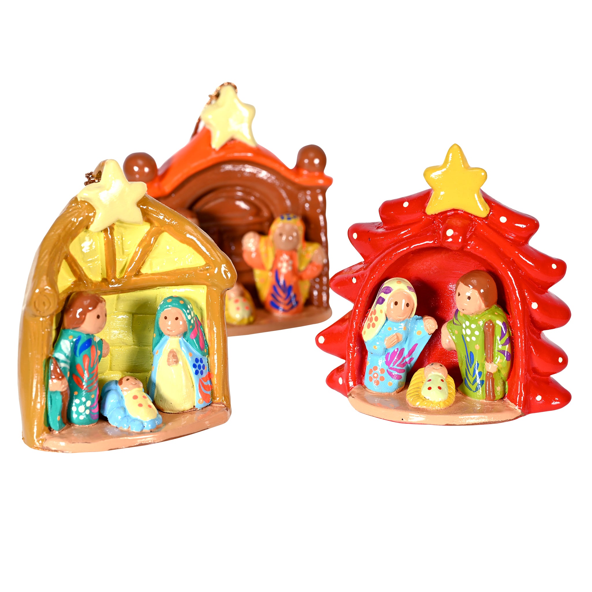 Nativity Ceramic Ornament Assorted