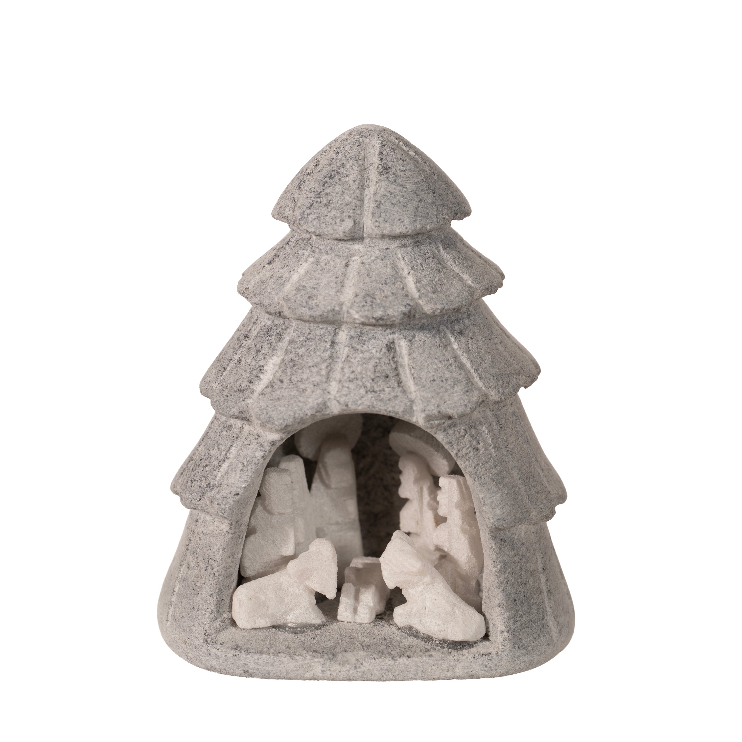 Nativity Alabaster Carving - Medium 2.25"