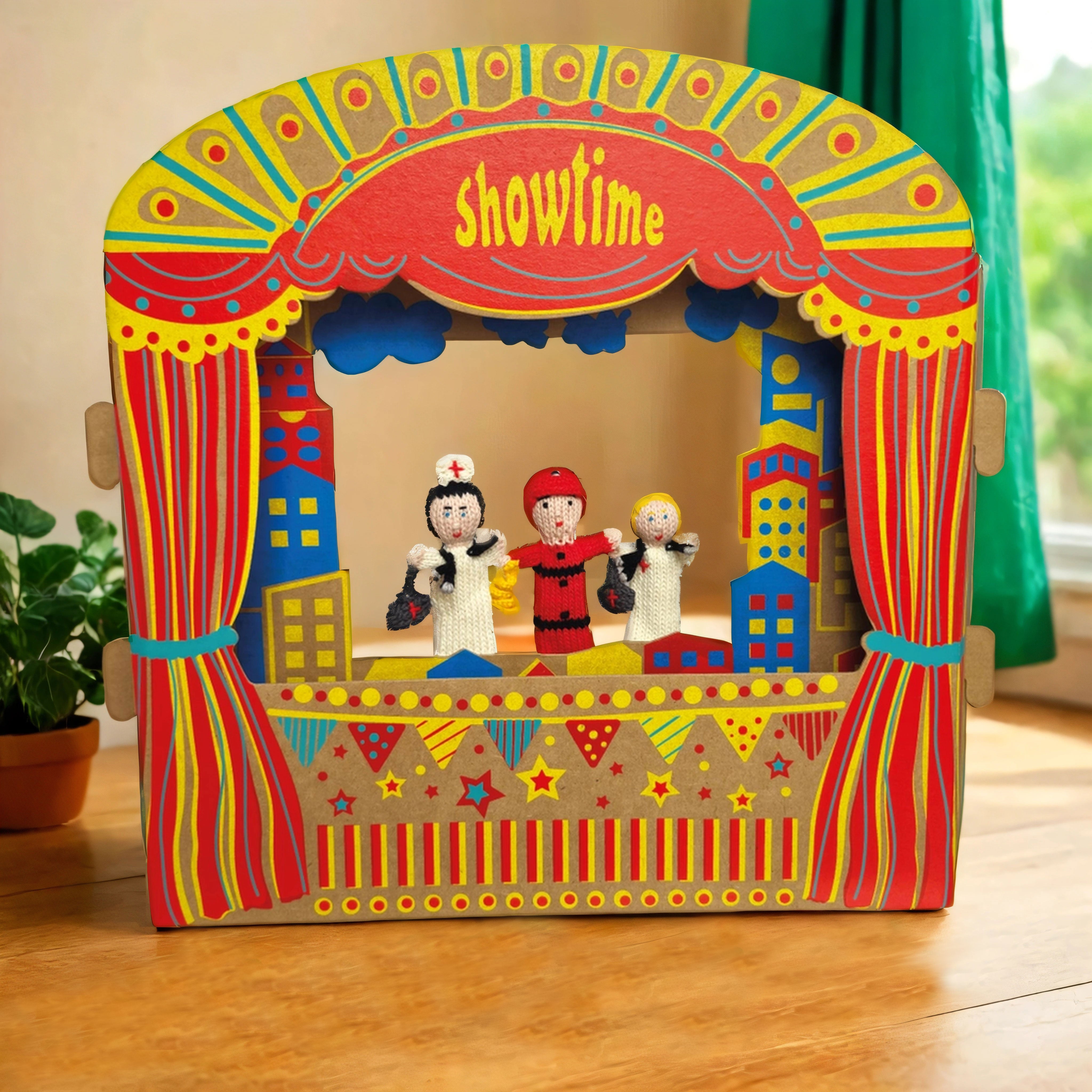 Finger Puppet Theater - Eco-Friendly Cardboard Toy