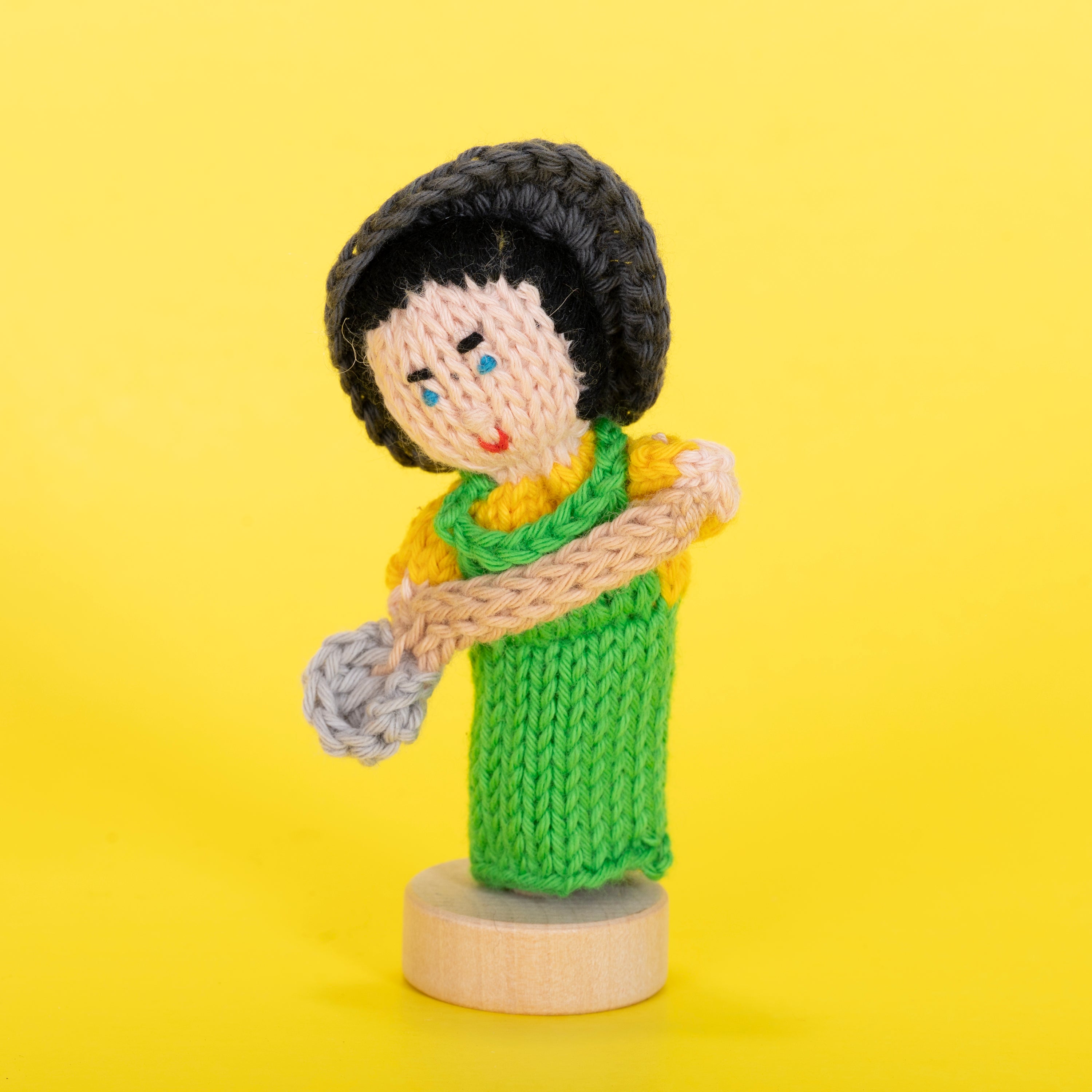 Gardener  - Organic Cotton Finger Puppet