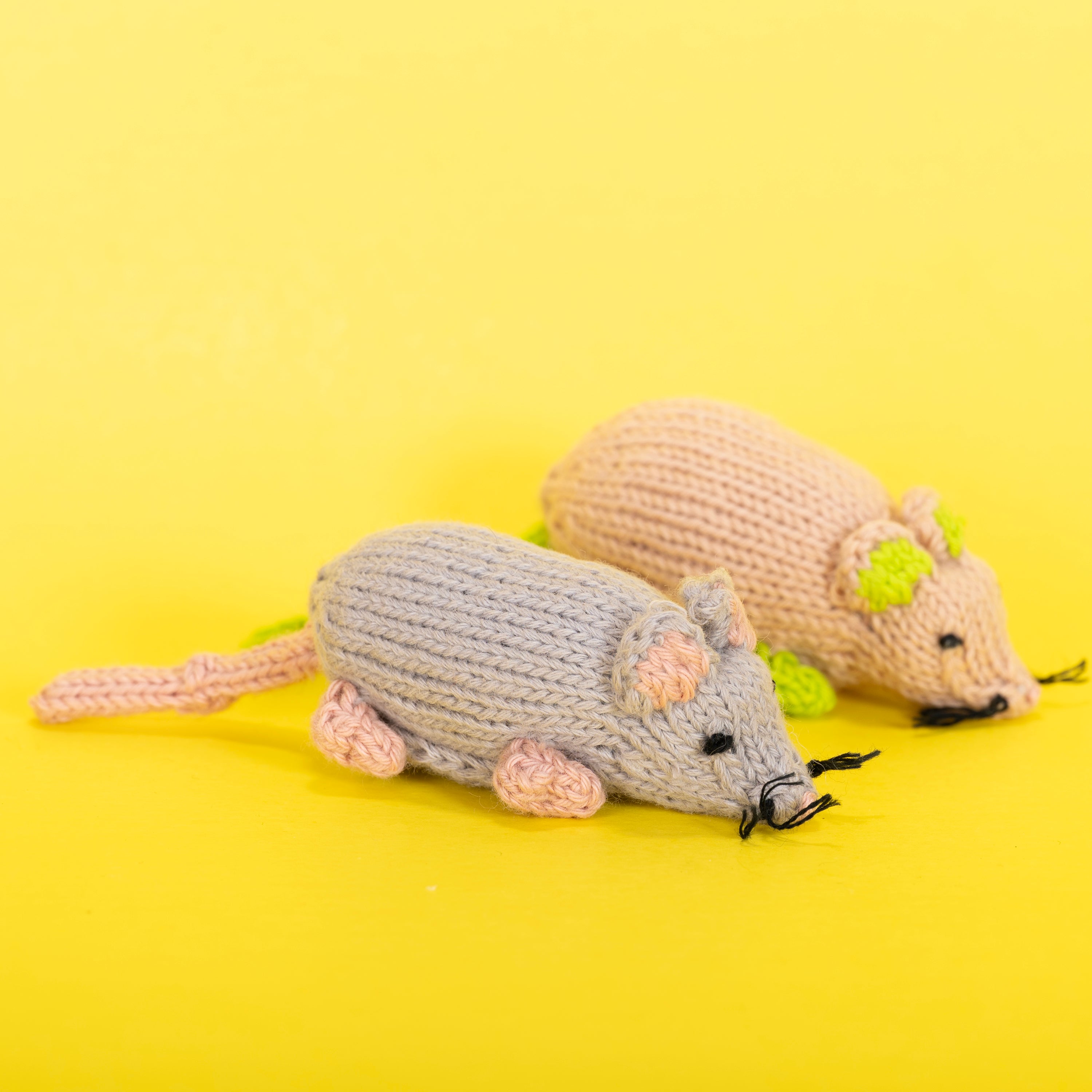 Mouse - Organic Cotton Finger Puppet