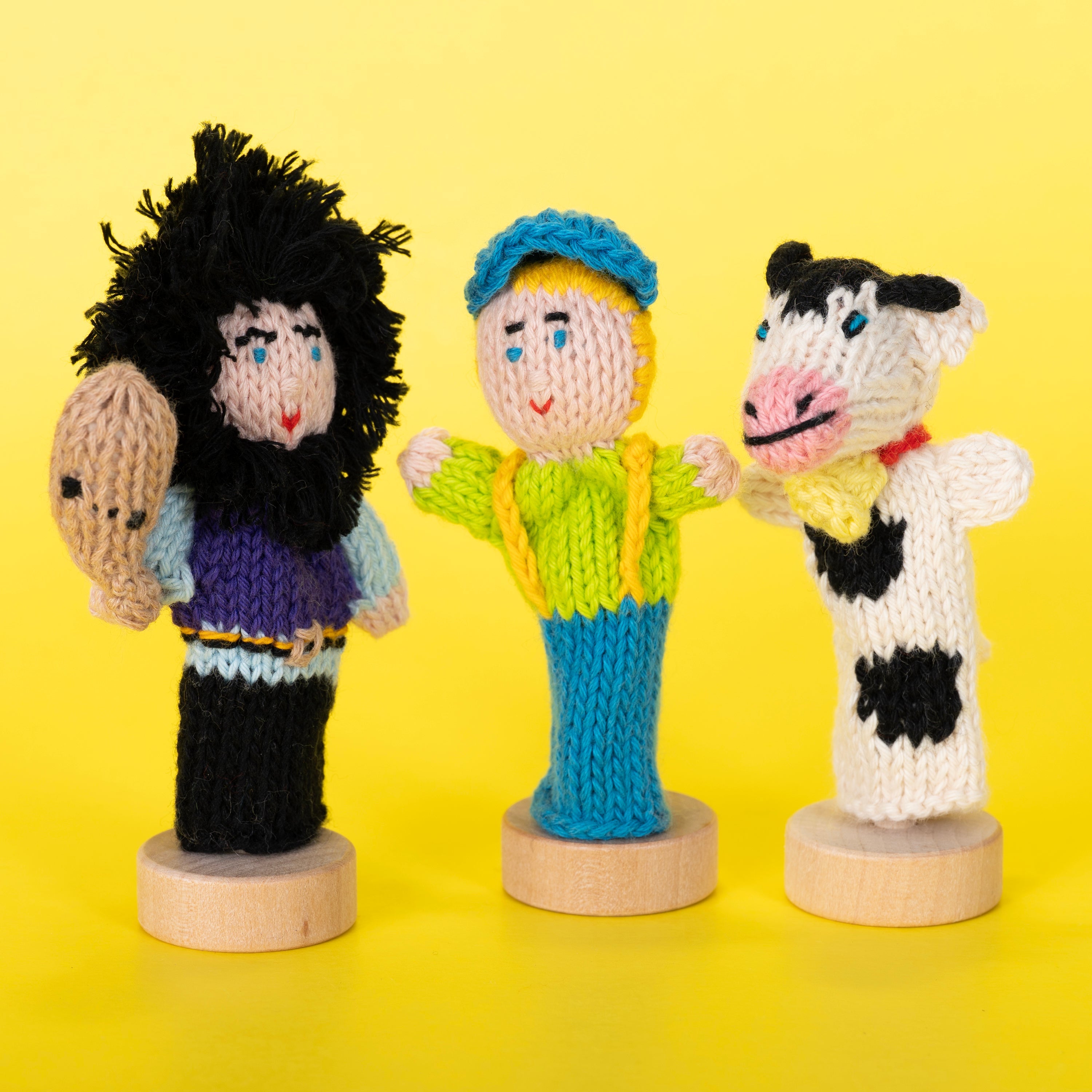 Jack and the Beanstalk Story Pack of 4 - Organic Cotton Finger Puppets