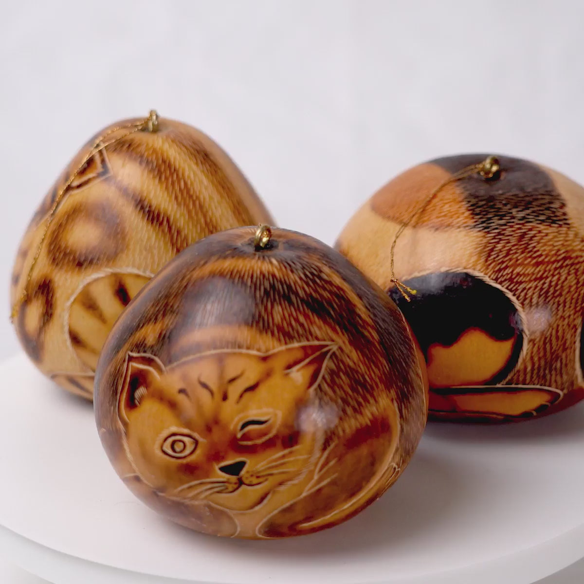 Cat - Gourd Ornament, assorted designs