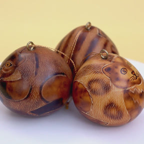 Cats Mini - Gourd Ornament - Assorted