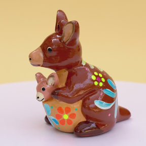 Kangaroo - Confetti Ceramic Ornament