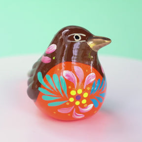 Robin - Confetti Ceramic Ornament