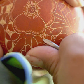 Lace Birds - Gourd Ornament