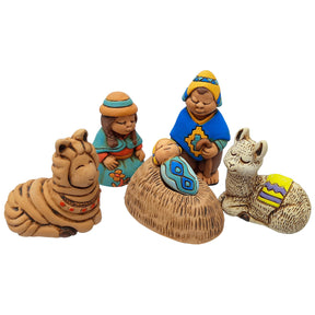 Andean - Small Nativity Set of 6, 2.25 inches H