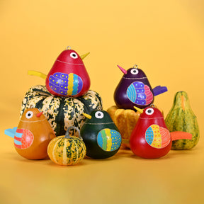 Birdie - Gourd Ornament - Assorted