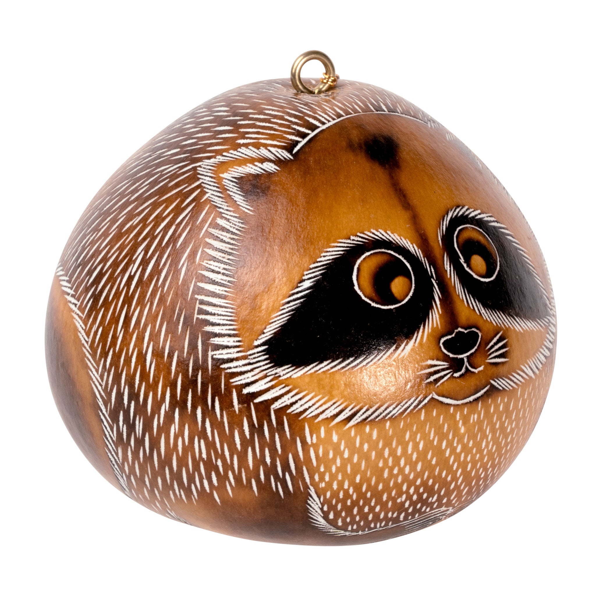 Raccoon - Gourd Ornament