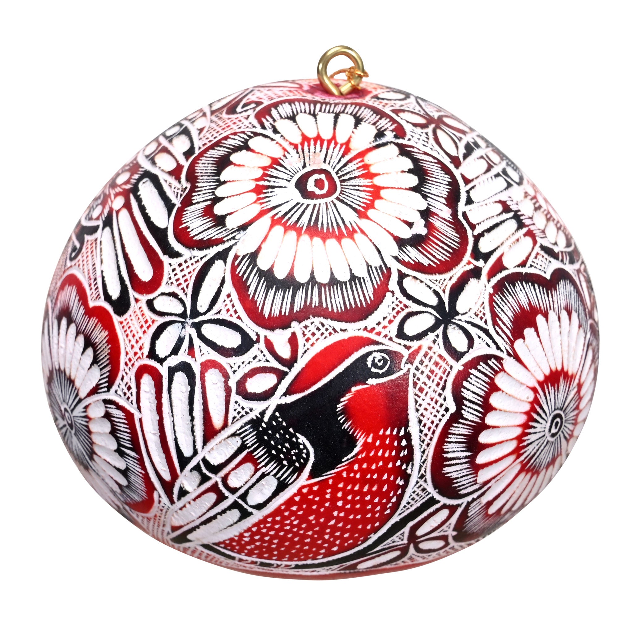 Lace Birds - Gourd Ornament