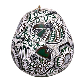 Lace Birds - Gourd Ornament