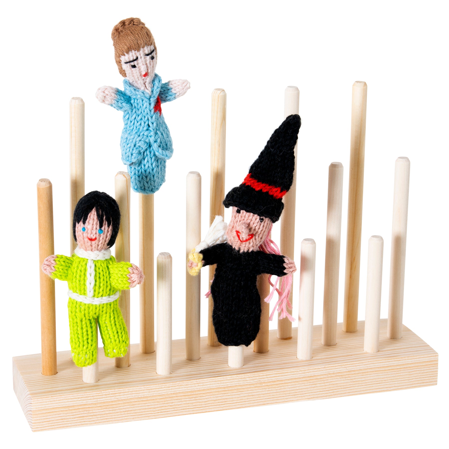 Puppet Rack (16) - Wooden Display