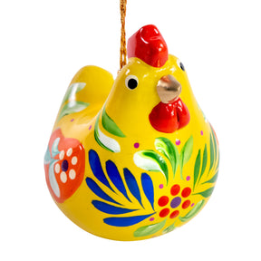Rooster - Confetti Ceramic Ornament