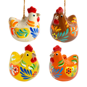 Rooster - Confetti Ceramic Ornament