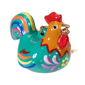 Rooster - Confetti Ceramic Ornament