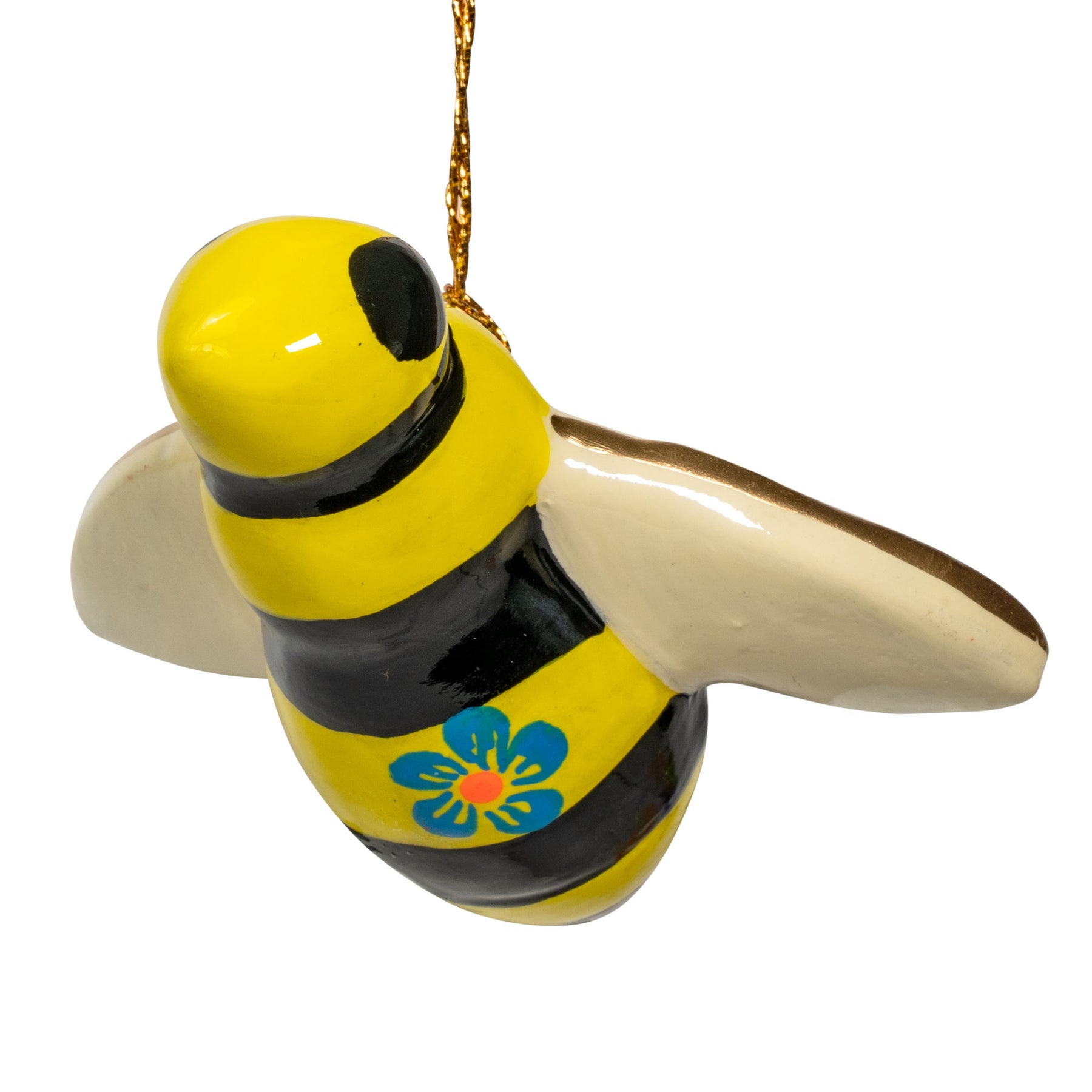 Bee - Confetti Ceramic Ornament