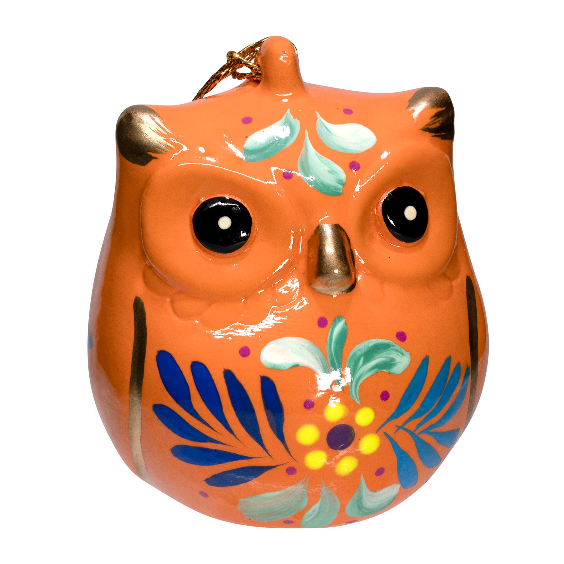 Owl - Confetti Ceramic Ornament