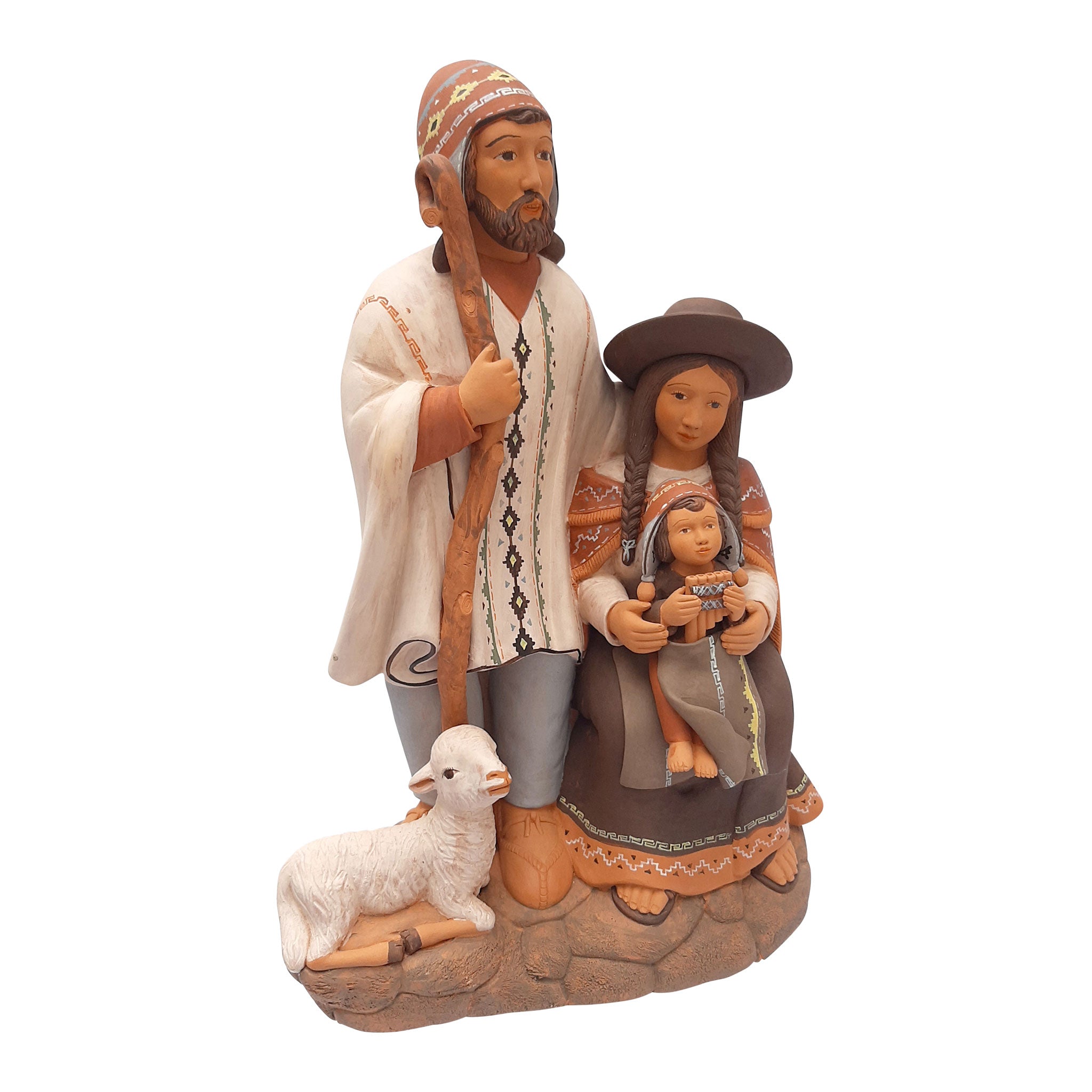 Holly Melody - Fine Ceramic Nativity - One Piece - 13"H