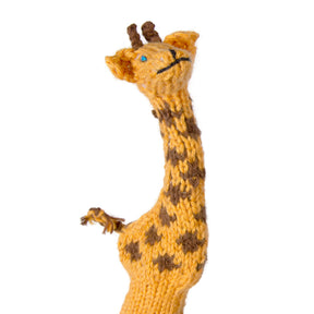 Giraffe - Bright Organic Cotton Finger Puppet
