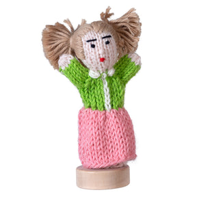 Girl - Bright Organic Cotton Finger Puppet