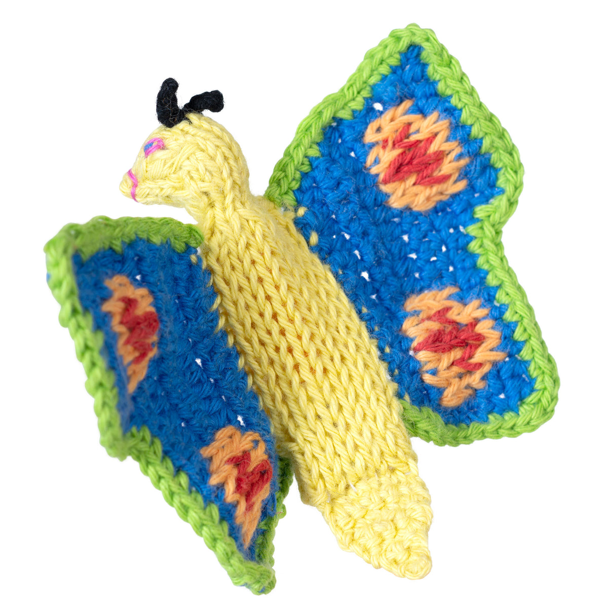Butterfly - Bright Organic Cotton Finger Puppet