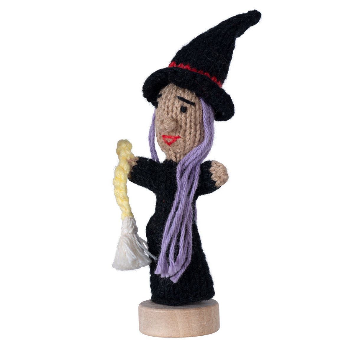 Witch - Bright Organic Cotton, Halloween Finger Puppet