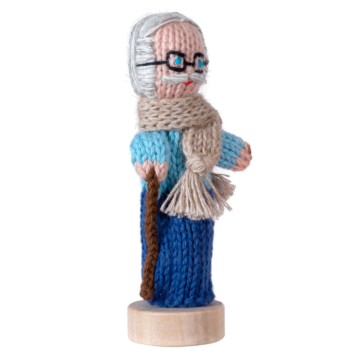Grandpa - Bright Organic Cotton Finger Puppet