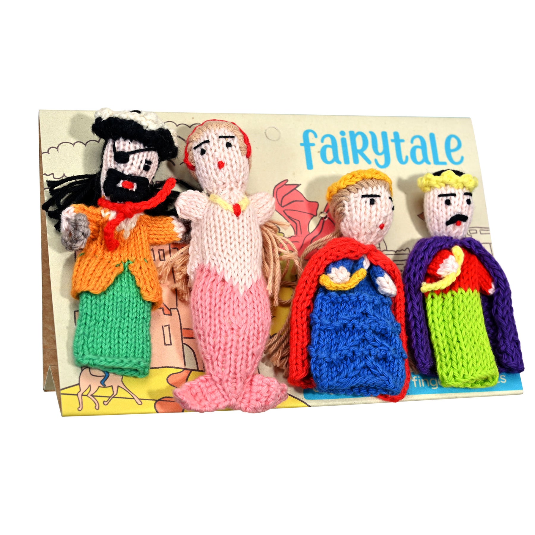 Fairytale Story Pack of 4 - Organic Cotton Finger Puppets