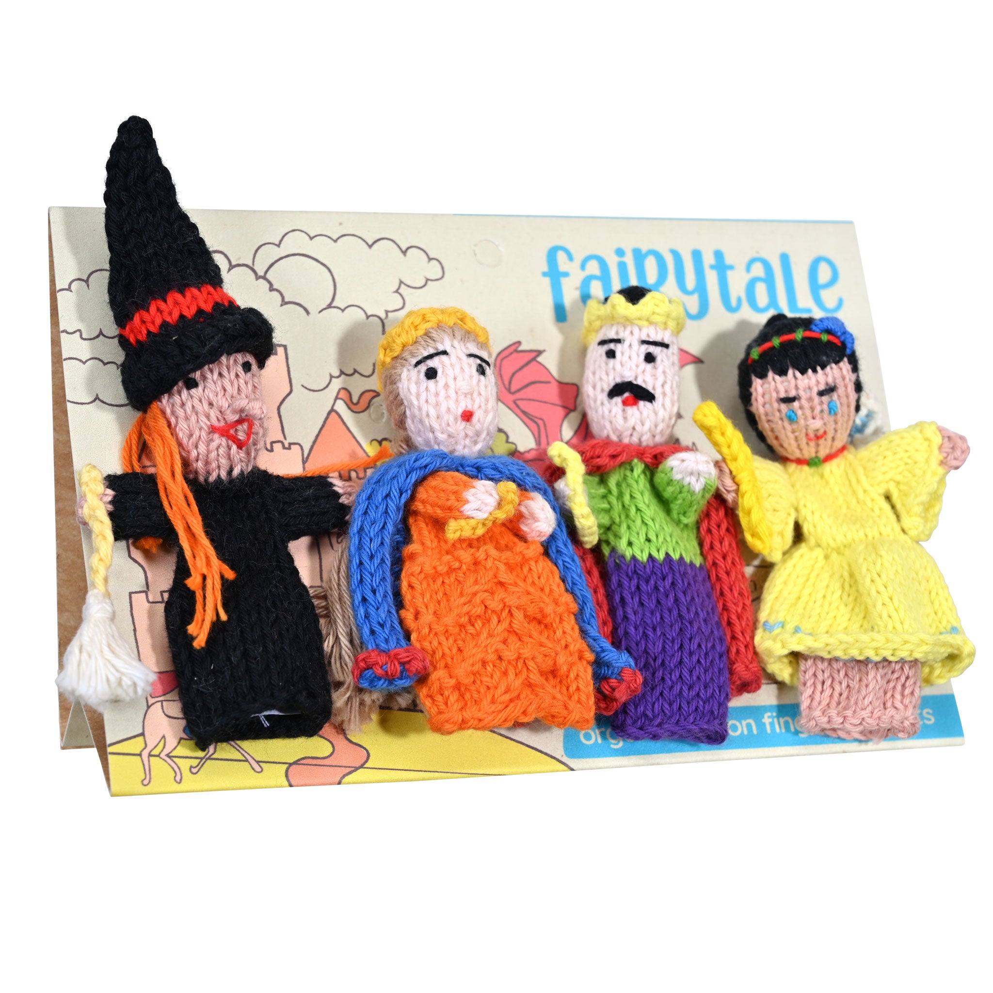 Fairytale Story Pack of 4 - Organic Cotton Finger Puppets