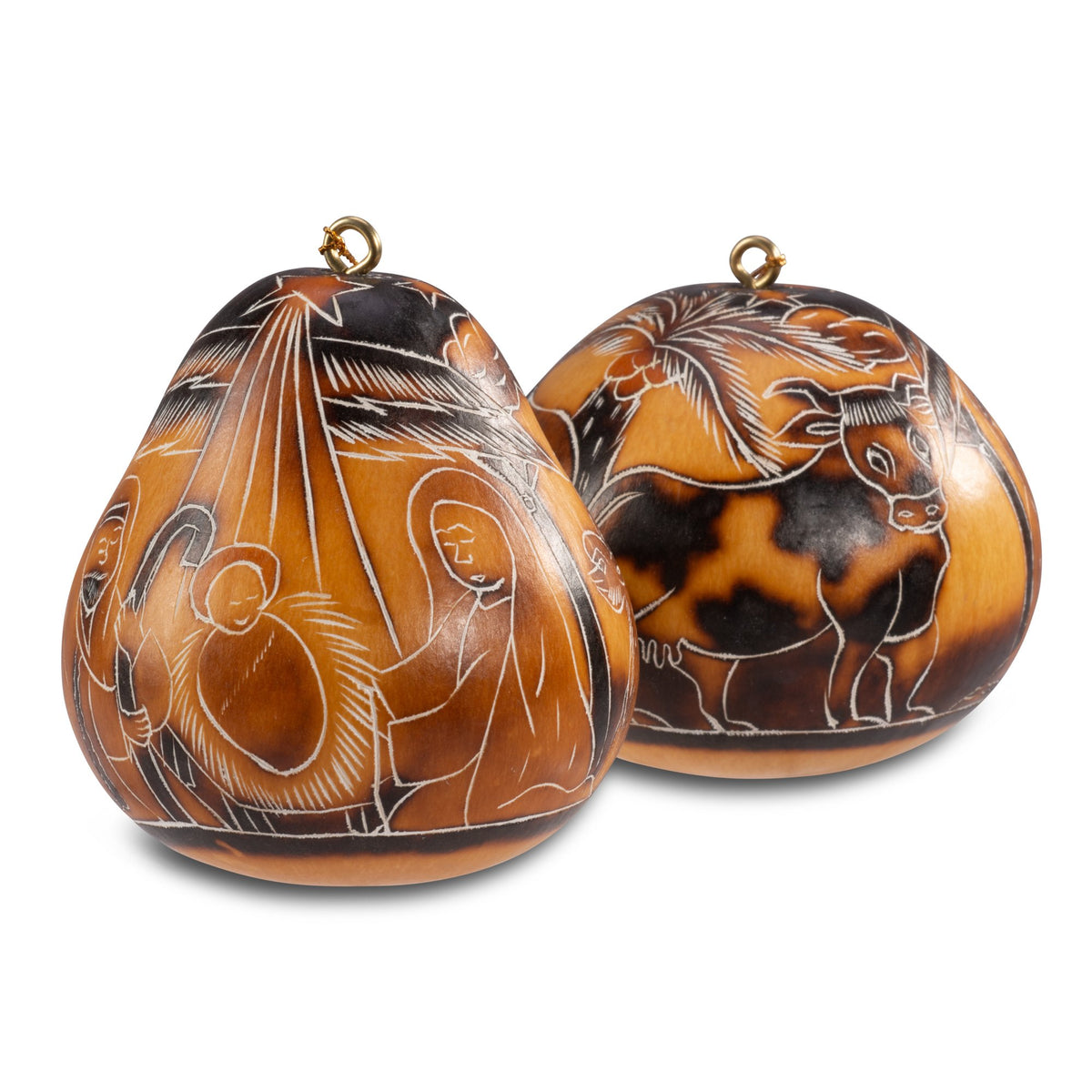 Nativity - Gourd Ornament