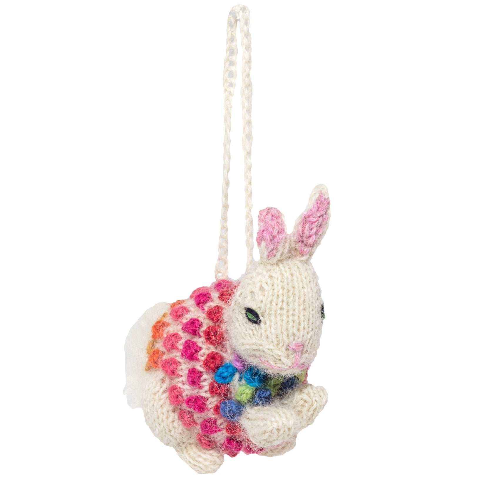 Rabbit  - Alpaca Knitted Ornament