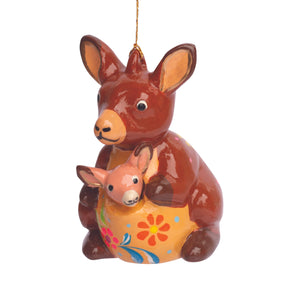 Kangaroo - Confetti Ceramic Ornament
