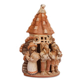 Celebration Tower - Ceramic Sculpture - Medium 8"H