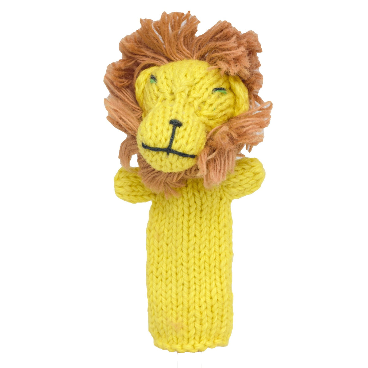 Lion - Bright Organic Cotton Finger Puppet