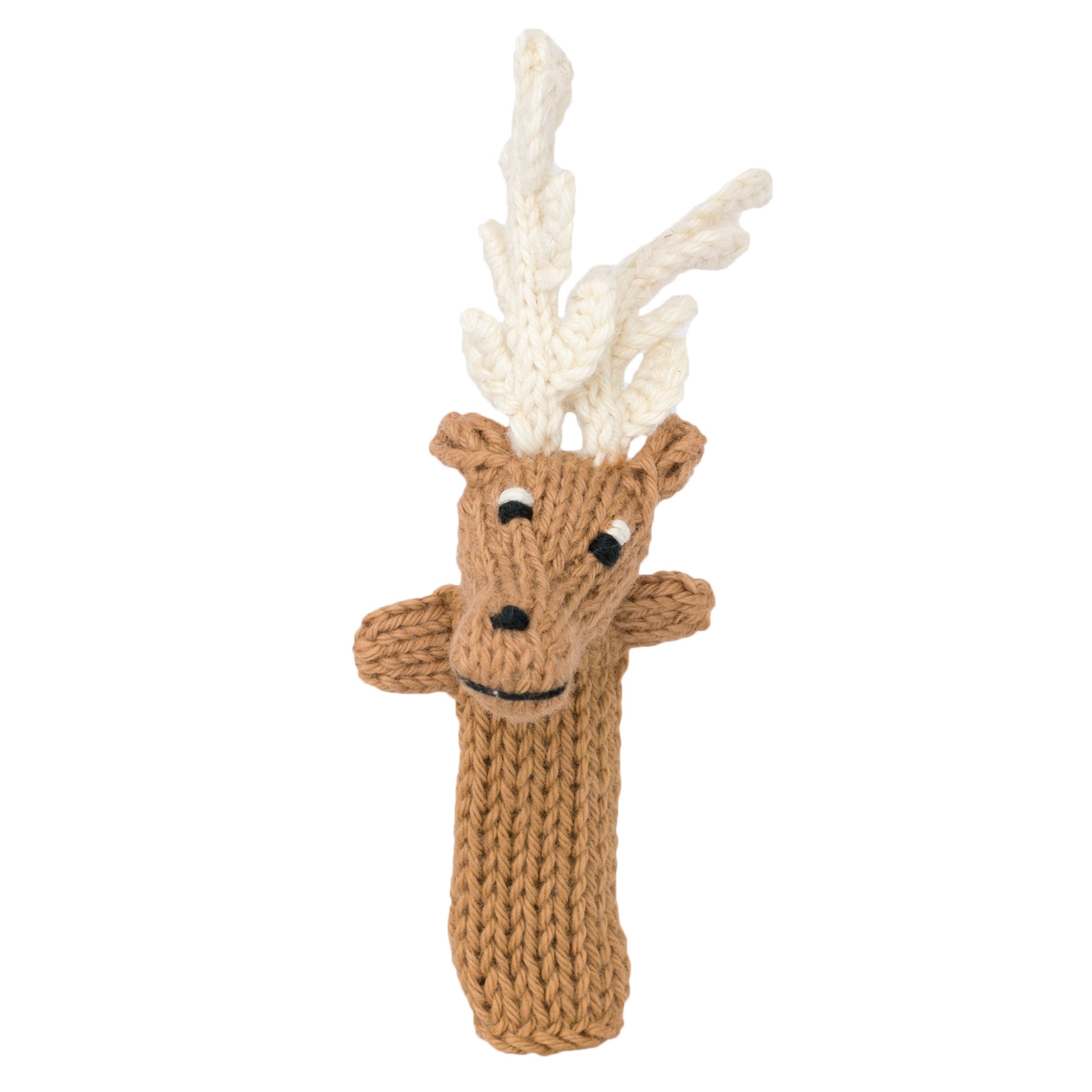 Elk - Bright Organic Cotton Finger Puppet