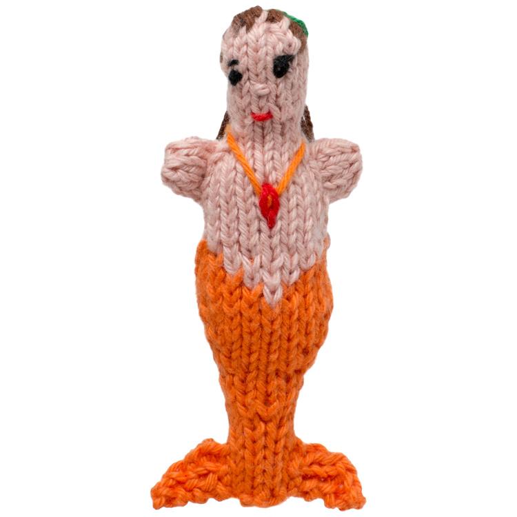 Mermaid - Bright Organic Cotton Finger Puppet