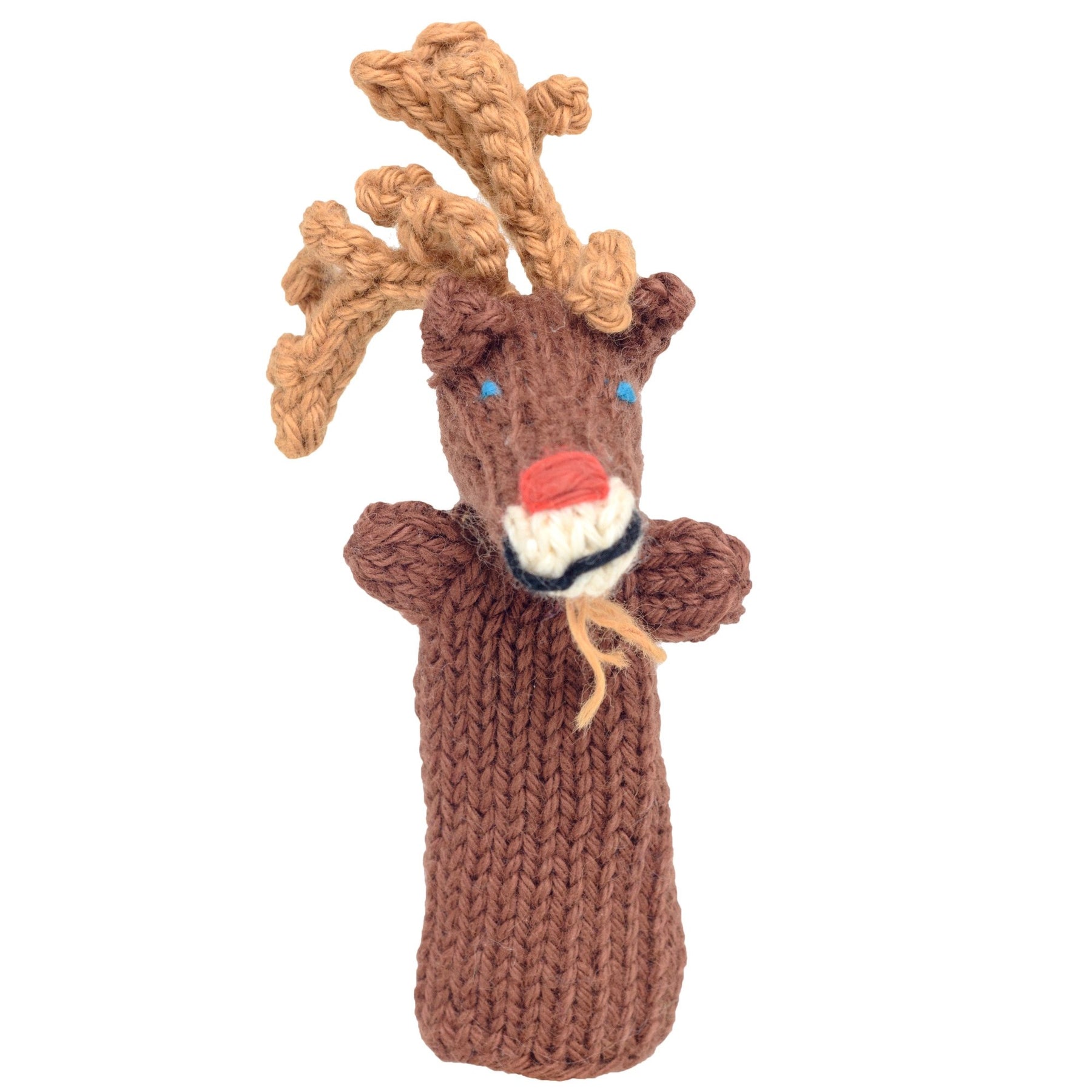 Rudolph - Bright Organic Cotton, Christmas Finger Puppet