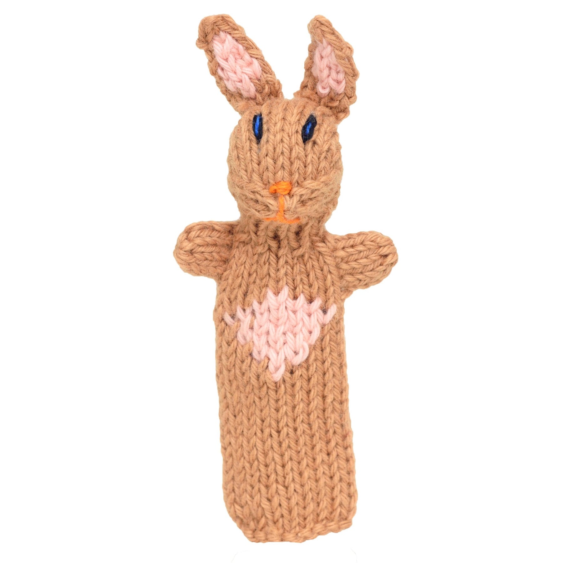 Rabbit - Bright Organic Cotton Finger Puppet