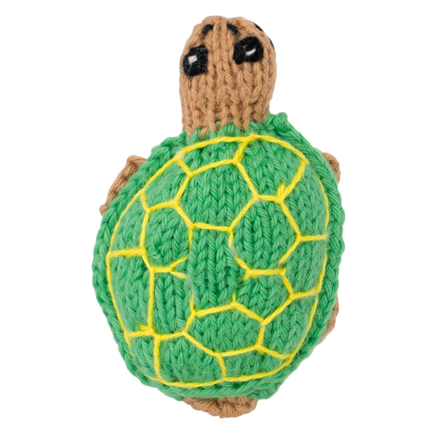 Turtle - Bright Organic Cotton Finger Puppet