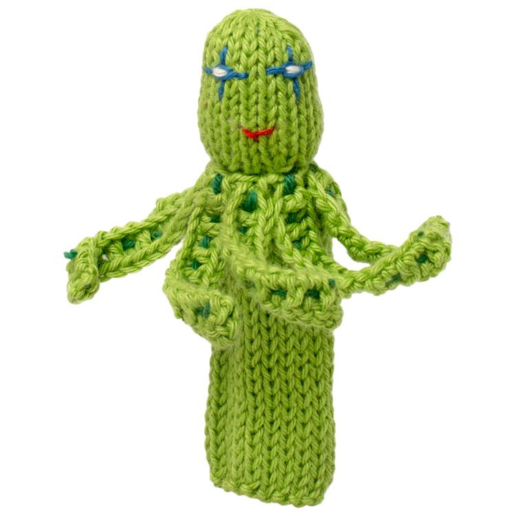 Octopus - Bright Organic Cotton Finger Puppet